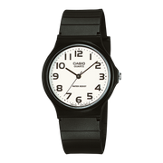Casio Collection MQ-24-7B2LEG - bracciale e cassa neri - quadrante bianco